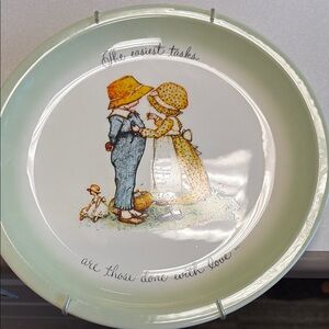 Vintage Decorative Plate with Holly Hobbie